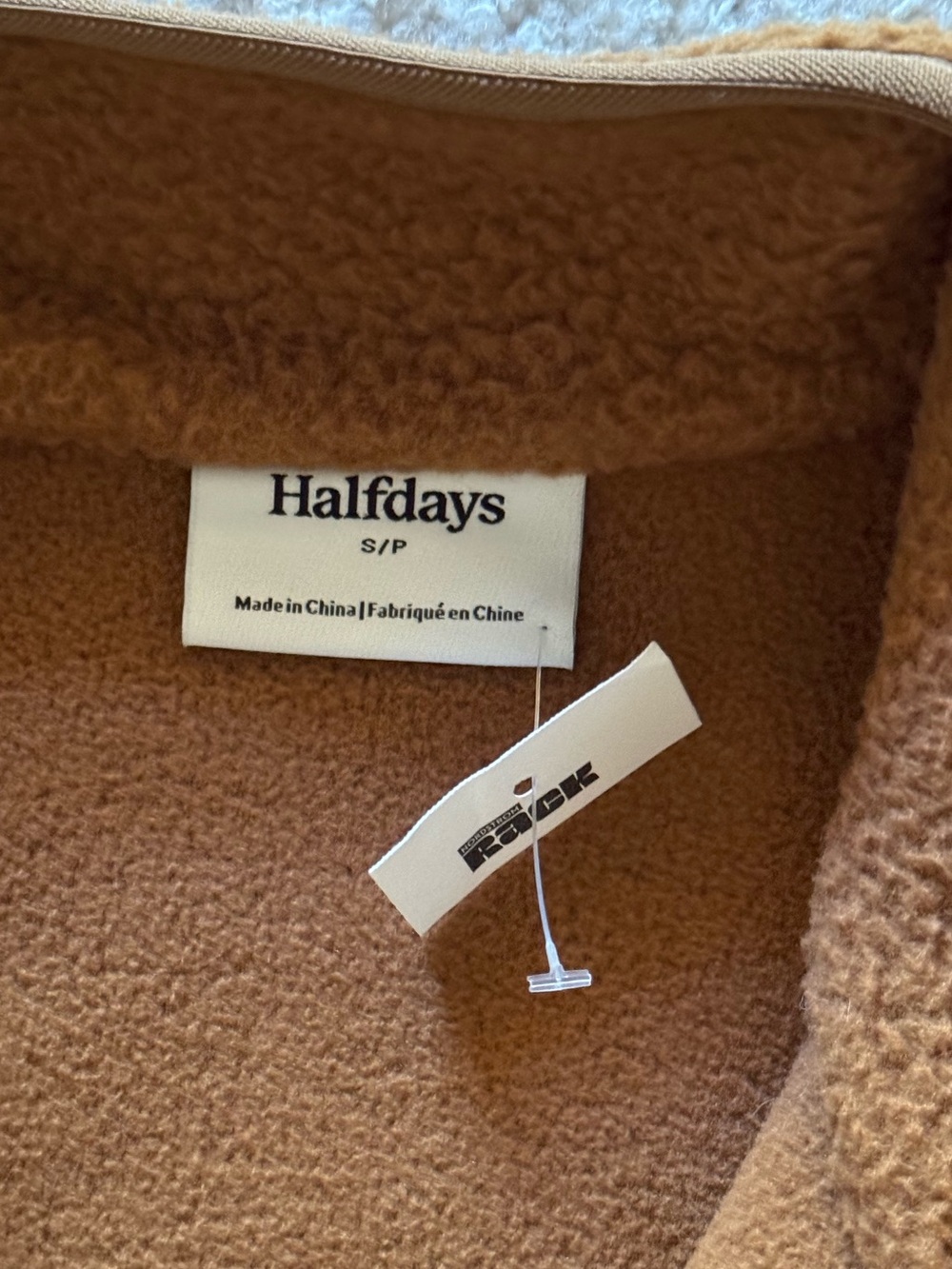NEW Halfdays Chapelle Water Repellent Fleece Jacket in Nubuck - Picture 8 of 8
